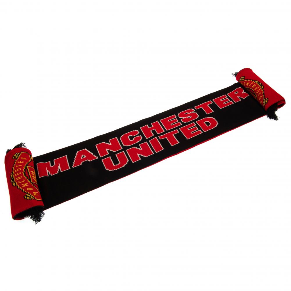 Manchester United FC Stripe Scarf: 2 - Scarves By Manchester United