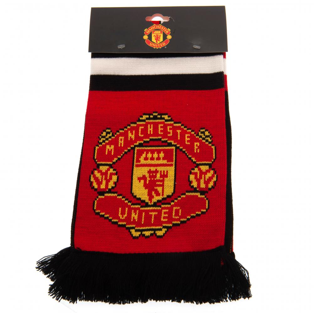 Manchester United FC Stripe Scarf: 5 - Scarves By Manchester United
