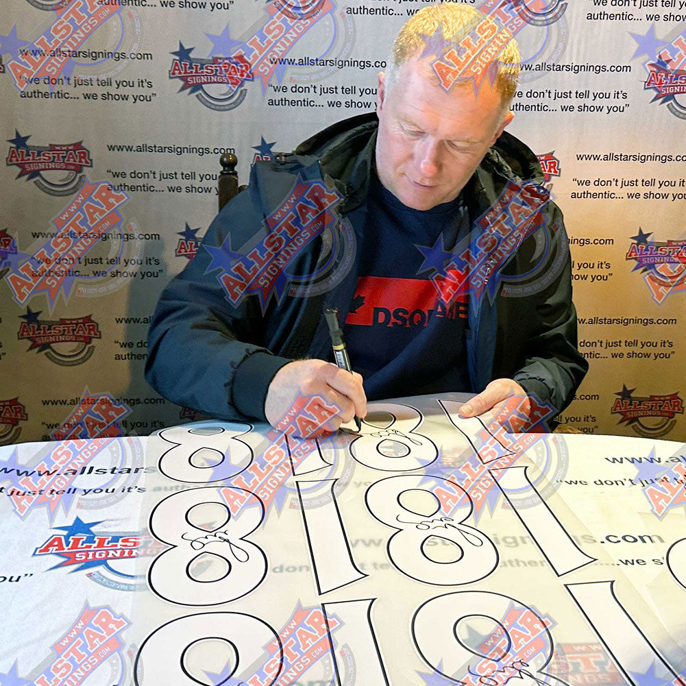 Manchester United FC Scholes Signed Shirt: 2 - Signed Memorabilia By Manchester United