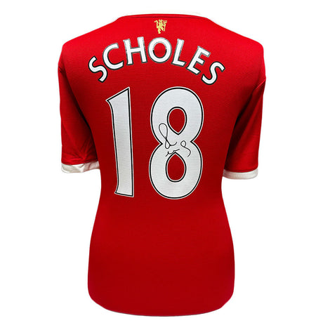Paul Scholes Signed Manchester United Replica Shirt: 1 - Signed Memorabilia By Manchester United