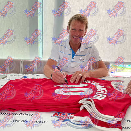 Sheringham Signed Manchester United Shirt & Medal: 2 - Signed Memorabilia By Manchester United