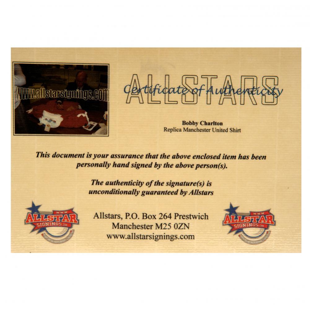 Manchester United FC Sir Bobby Charlton Signed Shirt: 4 - Signed Memorabilia By Manchester United