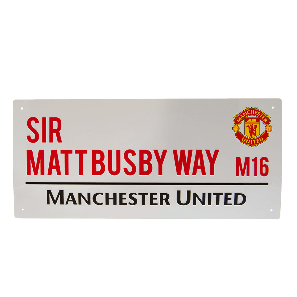 Manchester United FC Sir Matt Busby Way Street Sign - Shop Signs & Plaques At Gift Moments - 1