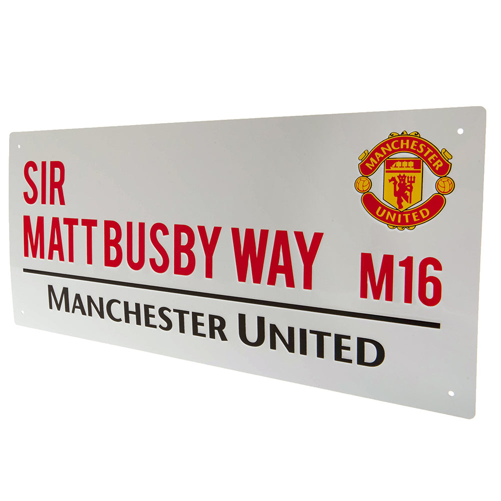 Manchester United FC Sir Matt Busby Way Street Sign: 3 - Signs & Plaques By Manchester United