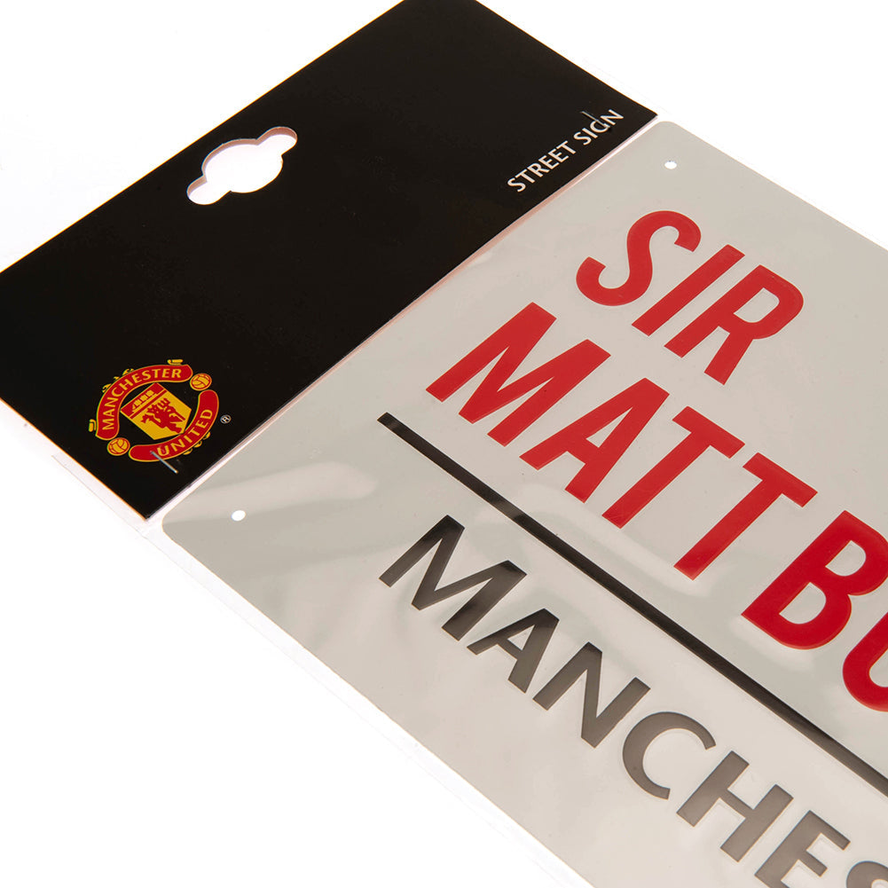 Manchester United FC Sir Matt Busby Way Street Sign - Shop Signs & Plaques At Gift Moments - 4