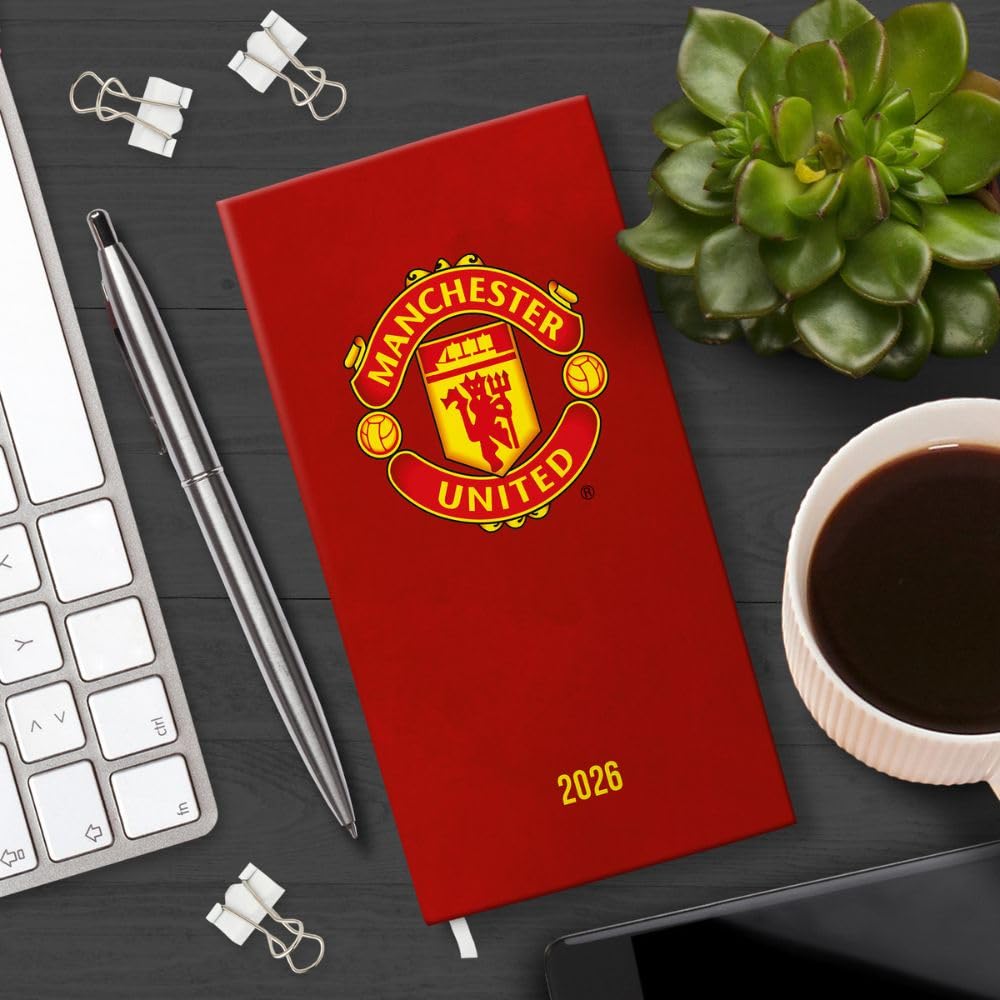 Manchester United FC Slim Diary 2026: 3 - Diaries By Manchester United