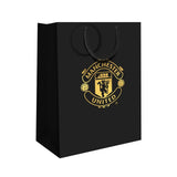 Manchester United FC Small Black Gift Bag - Shop Gift Wrap & Bags At Gift Moments - 1