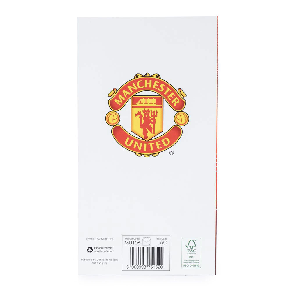 Manchester United FC Super Son Birthday Card: 4 Greeting Cards By Manchester United