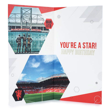 Manchester United FC Super Son Birthday Card: 3 Greeting Cards By Manchester United