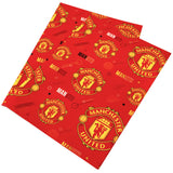 Manchester United FC Text Gift Wrap: 2 - Gift Wrap & Bags By Manchester United