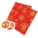 Manchester United FC Text Gift Wrap: 1 - Gift Wrap & Bags By Manchester United