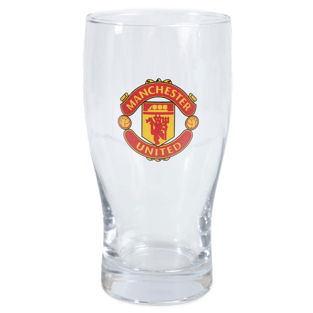 Manchester United FC Tulip Pint Glass: 1 - Beer Glasses By Manchester United