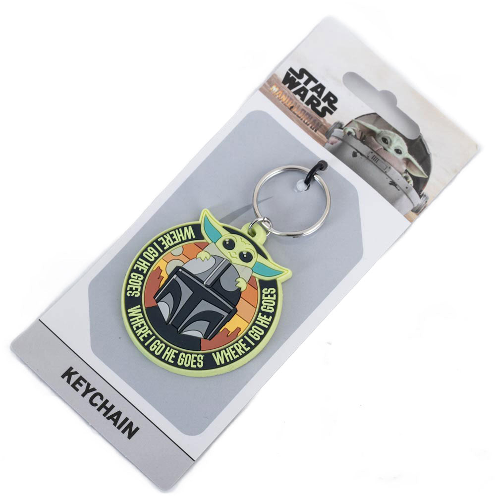 Star Wars: The Mandalorian Grogu & Mando PVC Keyring: 3 - Keyrings By Star Wars: The Mandalorian