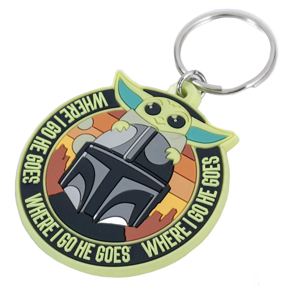 Star Wars: The Mandalorian Grogu & Mando PVC Keyring - Shop Keyrings At Gift Moments - 2