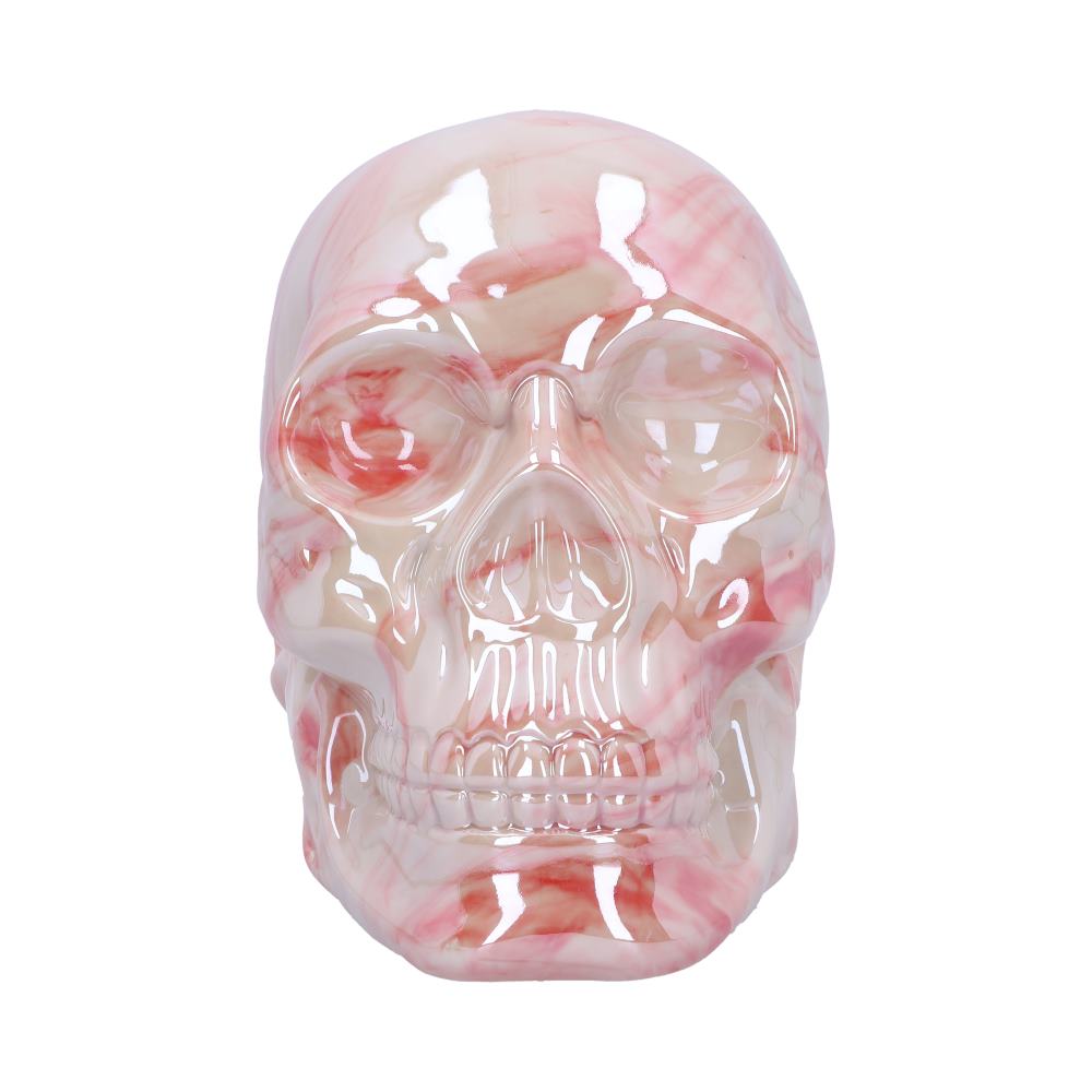 Marbellum Pink Marble Skull (Large) 13.5cm: 3 - Figures & Collectables By Gift Moments