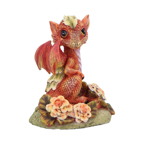 Marigold Flower Dragon Figurine: 5 - Figurines Small (Under 15cm) By NN Designs
