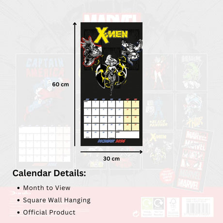 Marvel Comics Square Calendar 2026: 5 - Calendars By Marvel