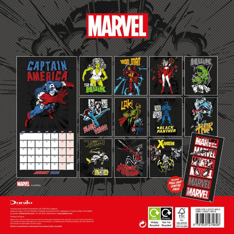 Marvel Comics Square Calendar 2026: 4 - Calendars By Marvel