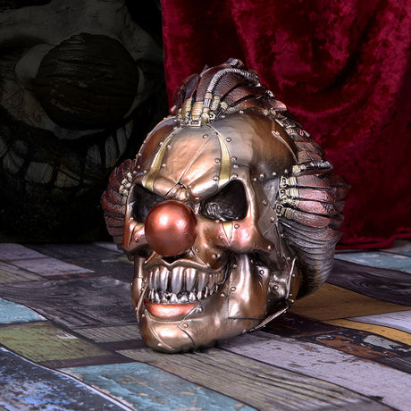 Mechanical Laughter Horror Steampunk Clown Skull Ornament: 1 - Figures & Collectables By Gift Moments
