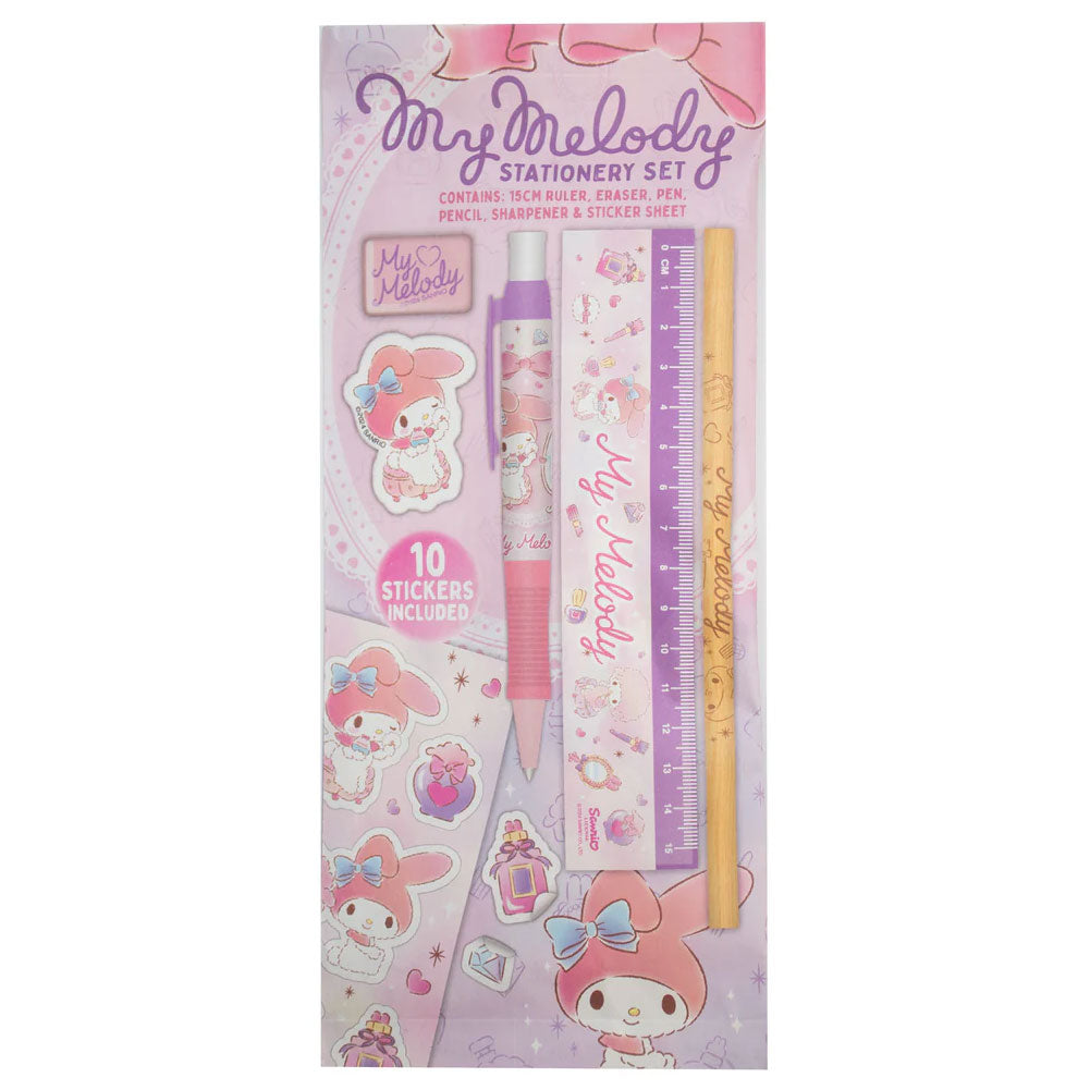 My Melody 6pc Stationery Set: 2 Stationery By My Melody