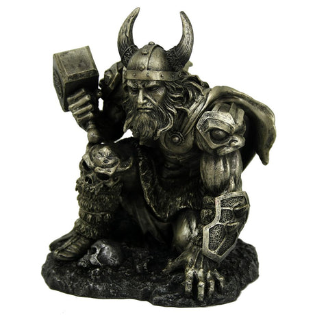 Metallic Norse God Thunder of Thor Figurine: 2 - Figures & Collectables By Gift Moments