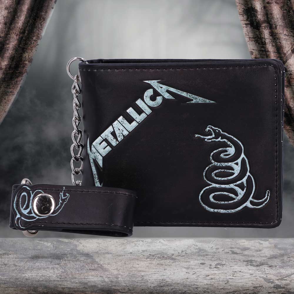 Metallica Black Album Wallet with Chain - Shop Wallets At Gift Moments - 1