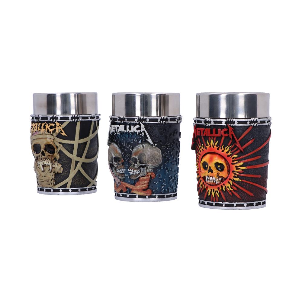 Metallica Pushead Art Collectible Shot Glass set: 4 - Shot Glasses By Metallica