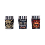 Metallica Pushead Art Collectible Shot Glass set: 3 - Shot Glasses By Metallica