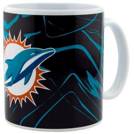 Miami Dolphins Camo Ceramic Coffee Mug: 1 - Mugs By American Sports