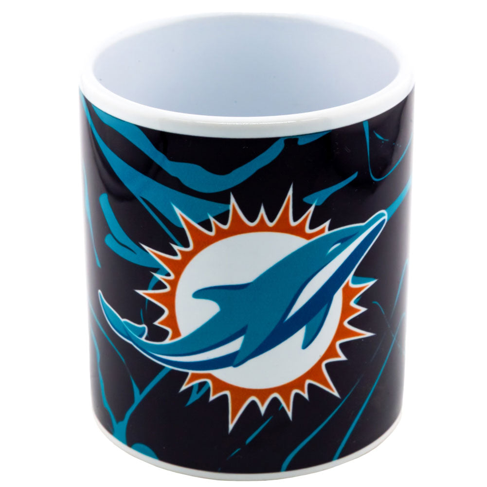 Miami Dolphins Camo Ceramic Coffee Mug: 2 - Mugs By American Sports