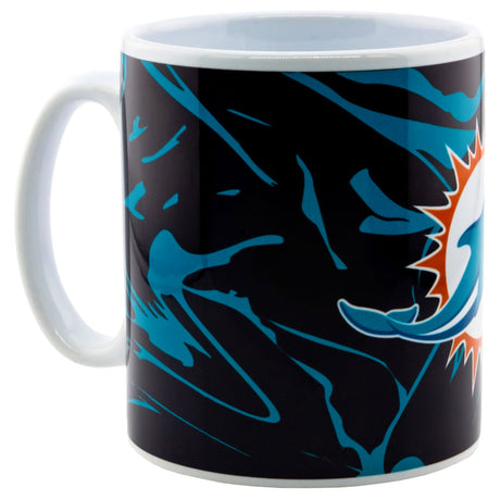 Miami Dolphins Camo Ceramic Coffee Mug: 3 - Mugs By American Sports