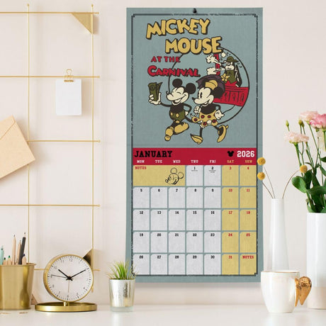 Mickey Mouse Classic Square Calendar 2026: 3 - Calendars By Mickey & Minnie Mouse