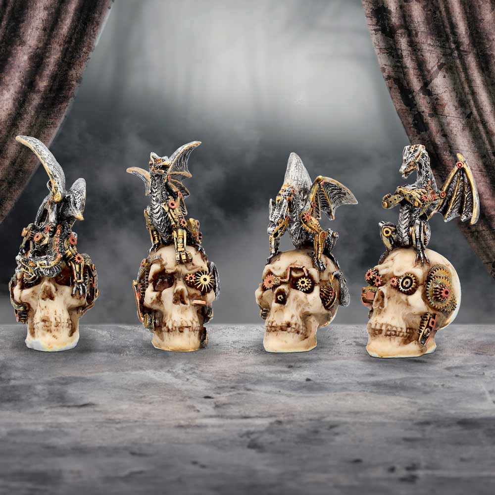 Mind Machines Steampunk Dragons & Skulls 10.5cm (Set of 4): 1 - Figures & Collectables By Gift Moments