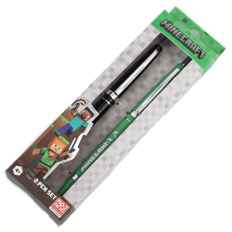 Minecraft 2pk Pen Set: 3 - Stationery By Minecraft