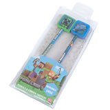 Minecraft 2pk Pencil & Topper Set: 3 - Pens & Pencils By Minecraft