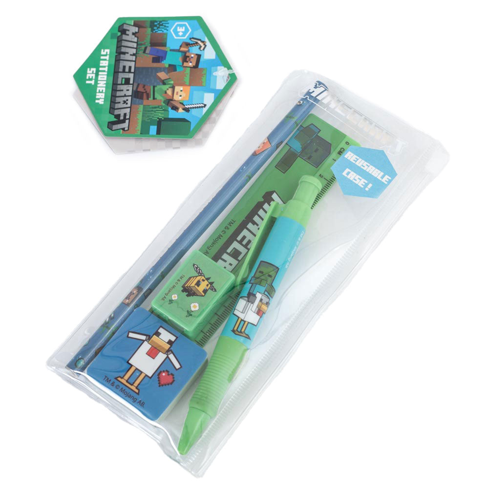 Minecraft 5pc Stationery Set: 3 - Stationery By Minecraft