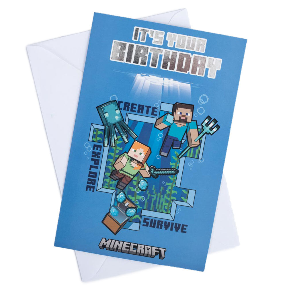Minecraft Birthday Card: 1 - Greeting Cards By Minecraft