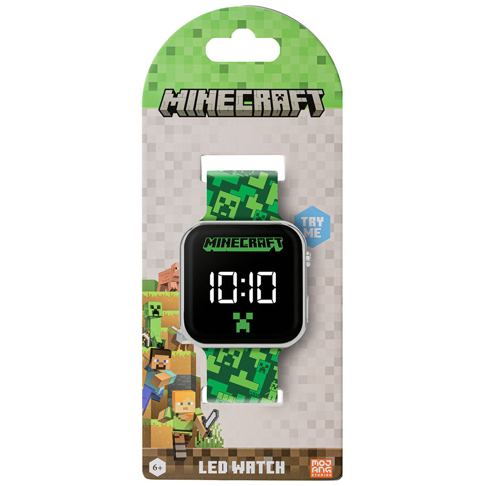 Minecraft Creeper Junior LED Watch - Shop Watches At Gift Moments - 3