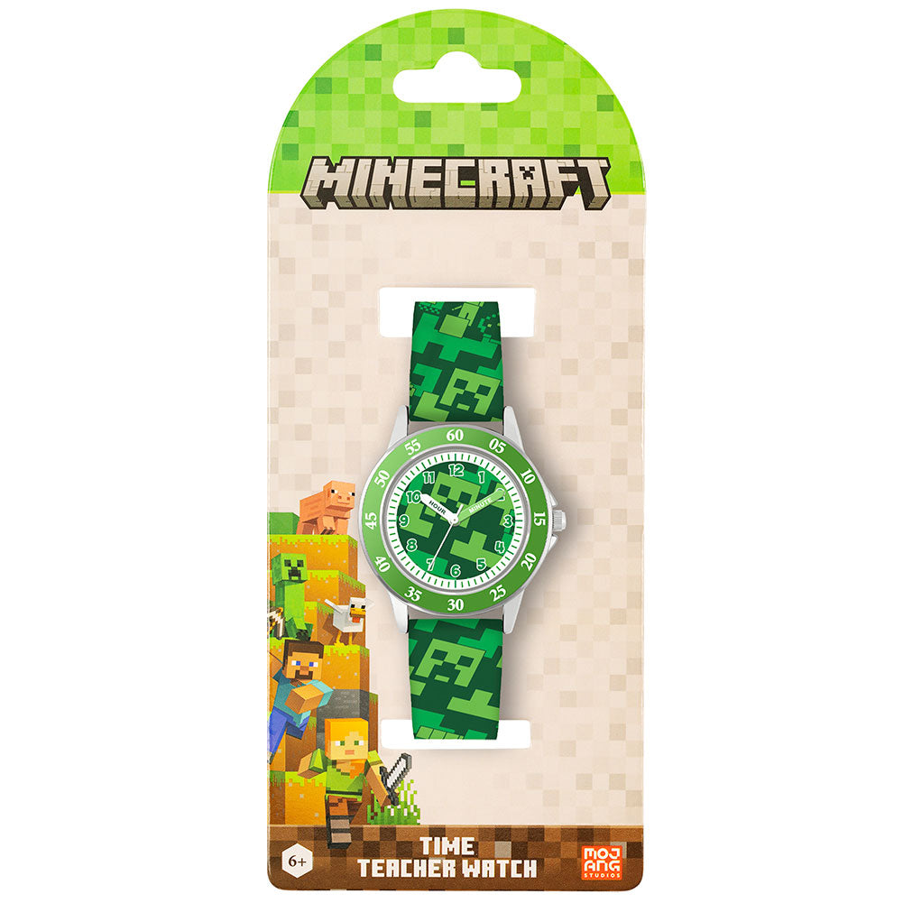 Minecraft Junior Time Teacher Watch Creeper - Shop Watches At Gift Moments - 3