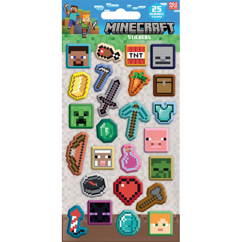 Minecraft Paper Sticker Sheet: 1 - Stickers By Minecraft