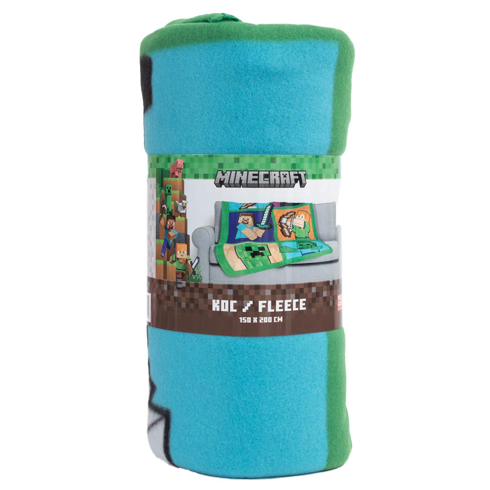 Minecraft Premium XL Fleece Blanket - Shop Blankets At Gift Moments - 1