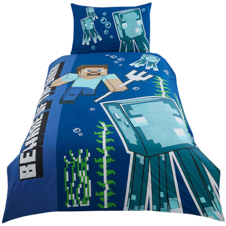 Minecraft Glow in the Dark Single Duvet Set: 1 - Bedroom By Minecraft