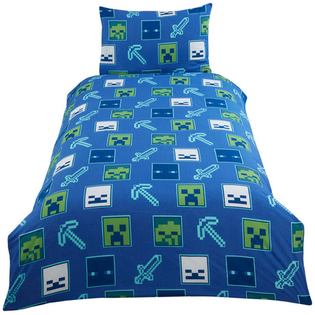 Minecraft Glow in the Dark Single Duvet Set: 3 - Bedroom By Minecraft