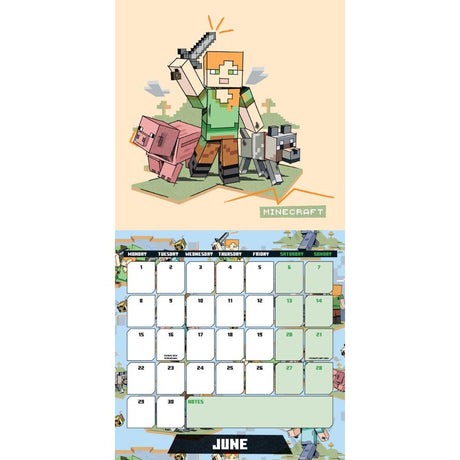 Minecraft Square Calendar 2026: 2 - Calendars By Minecraft