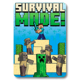 Minecraft Survival Mode Fleece Blanket - Shop Blankets At Gift Moments - 1