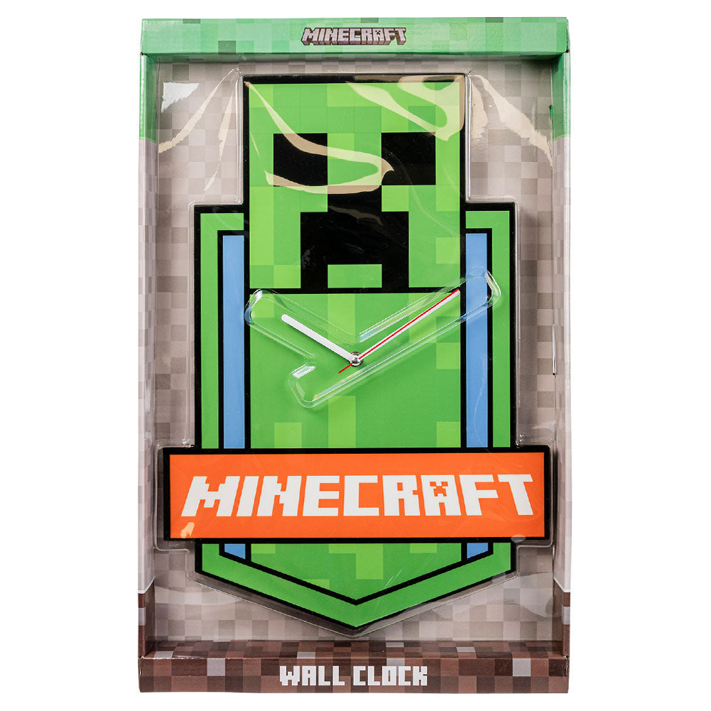 Minecraft XL Premium Metal Wall Clock: 4 - Clocks By Minecraft