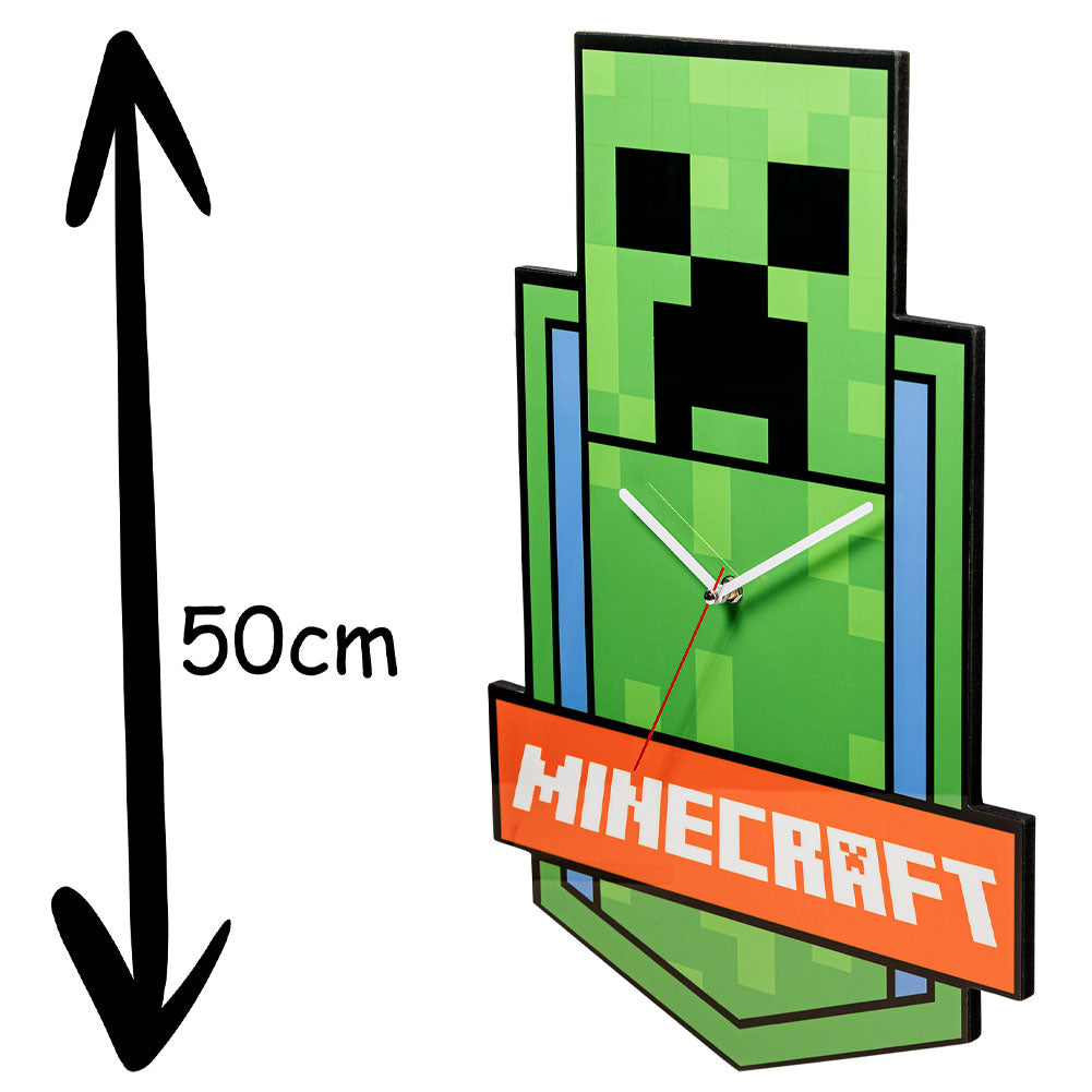 Minecraft XL Premium Metal Wall Clock: 2 - Clocks By Minecraft