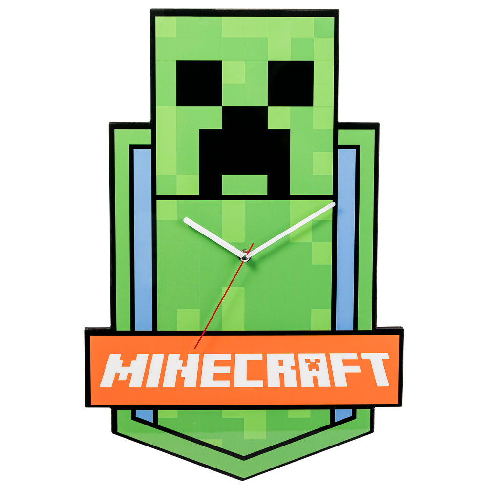 Minecraft XL Premium Metal Wall Clock: 1 - Clocks By Minecraft