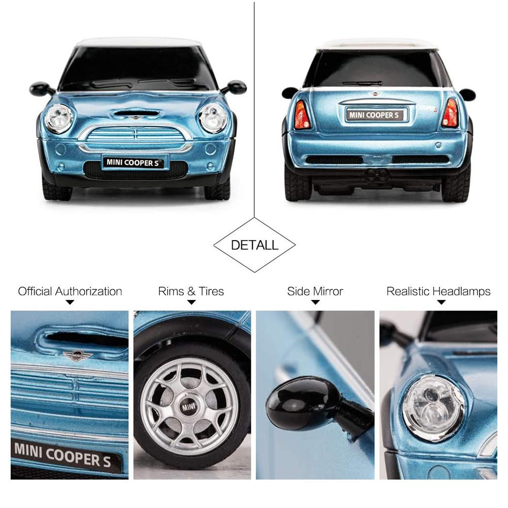 Mini Cooper S Radio Controlled Car 1:24 Scale Blue: 3 - Toys By Gift Moments
