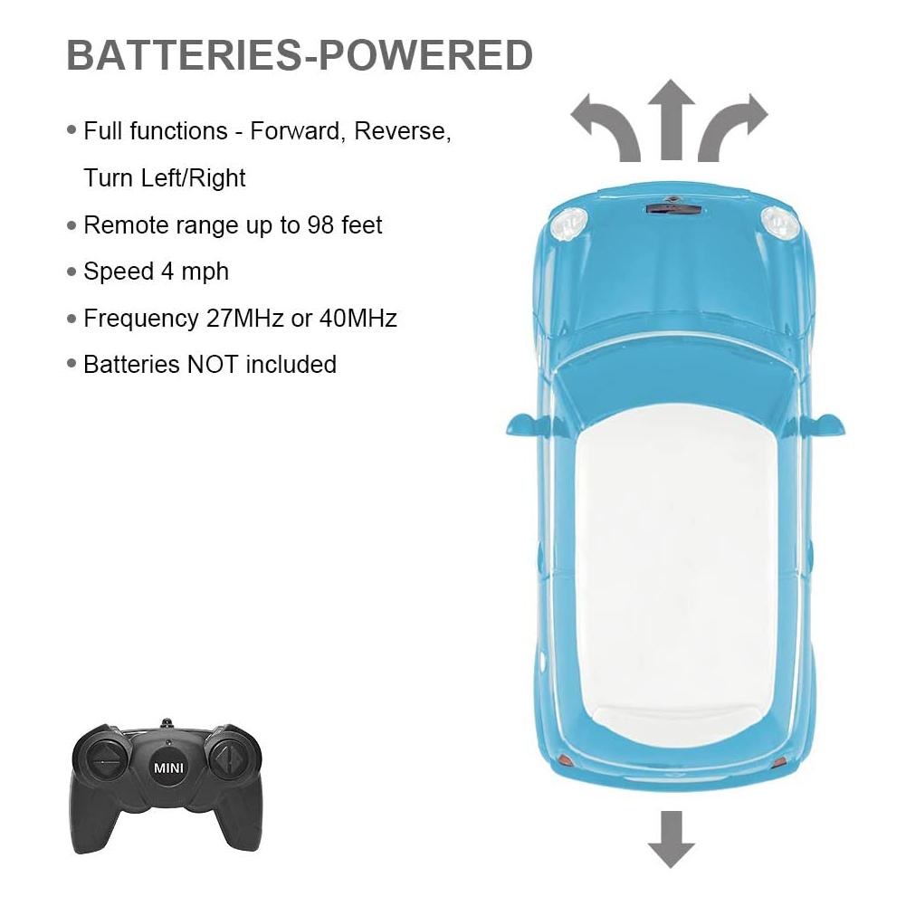 Mini Cooper S Radio Controlled Car 1:24 Scale Blue: 5 - Toys By Gift Moments
